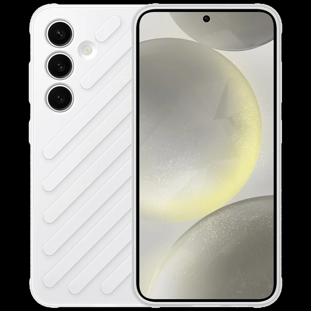 SAMSUNG Shield Back Cover for SAMSUNG Galaxy S24 (Durable and Modern, Light Gray)