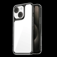 GRIPP Defender Hard TPU & Polycarbonate Back Cover for Apple iPhone 15 (Anti-Bacterial Technology, Black)