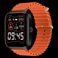 noise Ripple Silicon Strap for noise ColorFit, Mettalix, Noisefit, Force Plus & Endeavour (22mm) (Sweat Resistant, Orange)