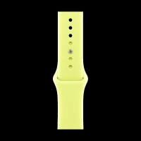 Apple Fluoroelastomer Sport Band for Apple Watch (44mm / 45mm / 46mm / 49mm, S/M) (Durable & Strong, Neon Yellow)
