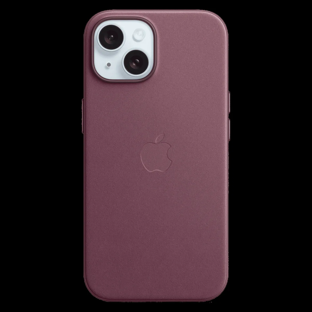 Apple Soft FineWoven Back Cover for Apple iPhone 15 (MagSafe Charging Support, Mulberry)