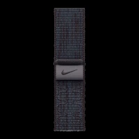 Apple Woven Nylon Nike Sport Loop for Apple Watch (38mm / 40mm / 41mm) (Hook-and-Loop Fastener, Black & Blue)