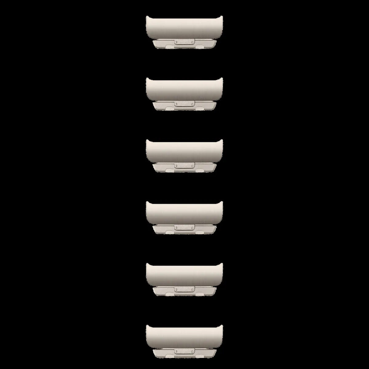 Apple Stainless Steel Link Bracelet Kit for Apple (44mm / 45mm / 46mm / 49mm) (Simple Release Button, Natural)