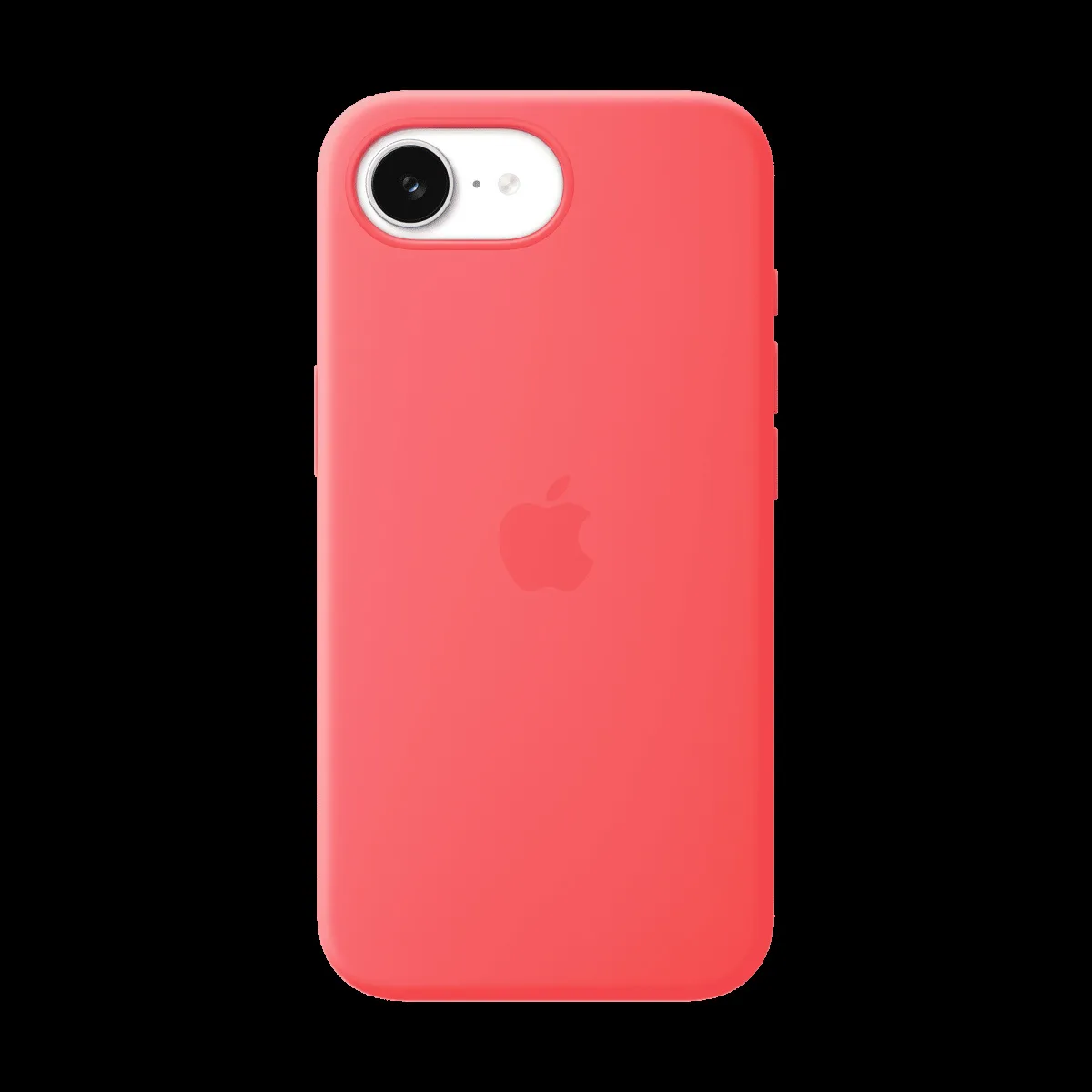 Apple Soft Silicone Back Cover for Apple iPhone 17e (MagSafe Compatible, Bright Guava)