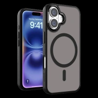 GRIPP Bolt Xtreme Hard & Soft TPU Back Cover for Apple iPhone 16 Plus (MagSafe Compatible, Black)