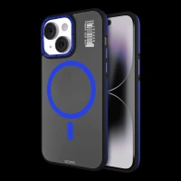 GRIPP Raigor Hard & Soft Polycarbonate & Thermoplastic Elastomer Back Cover for Apple iPhone 15 (MagSafe Compatible, Blue)