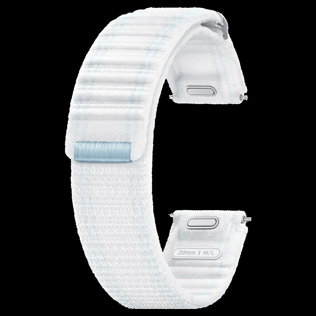 SAMSUNG ET-SVL31LWEGIN Nylon Fabric Band for SAMSUNG Galaxy Watch7, Watch4, Watch4 Classic, Watch5, Watch 5 Pro, Watch6 & Watch6 Classic (M/L) (Effortless Style, Blue White)