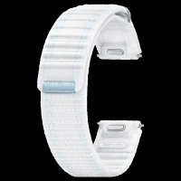 SAMSUNG ET-SVL31LWEGIN Nylon Fabric Band for SAMSUNG Galaxy Watch7, Watch4, Watch4 Classic, Watch5, Watch 5 Pro, Watch6 & Watch6 Classic (M/L) (Effortless Style, Blue White)