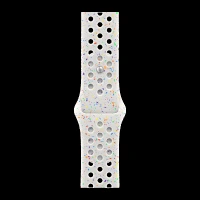Apple Aluminium & Fluoroelastomer Nike Sport Band for Apple Watch (44mm / 45mm / 46mm / 49mm, M/L) (Durable & Strong, Pure Platinum)