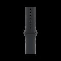 Apple Fluoroelastomer Sport Band for Apple Watch (44mm / 45mm / 46mm / 49mm, S/M) (Durable & Strong, Black)