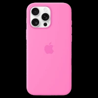 Apple Soft Silicone Back Cover Apple iPhone 16 Pro Max (MagSafe Charging Support, Peony)