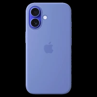 Apple Soft Silicone Back Cover Apple iPhone 16 (MagSafe Charging Support, Periwinkle)