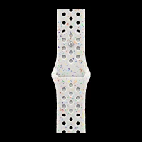 Apple Aluminium & Fluoroelastomer Nike Sport Band for Apple Watch (38mm / 40mm / 41mm, S/M) (Durable & Strong, Pure Platinum)