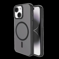 GRIPP Alpine Rubber Back Cover for Apple iPhone 15 (MagSafe Compatible, Black)