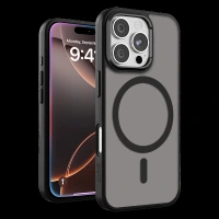 GRIPP Bolt Xtreme Hard & Soft TPU Back Cover for Apple iPhone 16 Pro (MagSafe Compatible, Black)