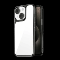 GRIPP Defender Hard TPU & Polycarbonate Back Cover for Apple iPhone 15 Plus (Anti-Bacterial Technology, Black)