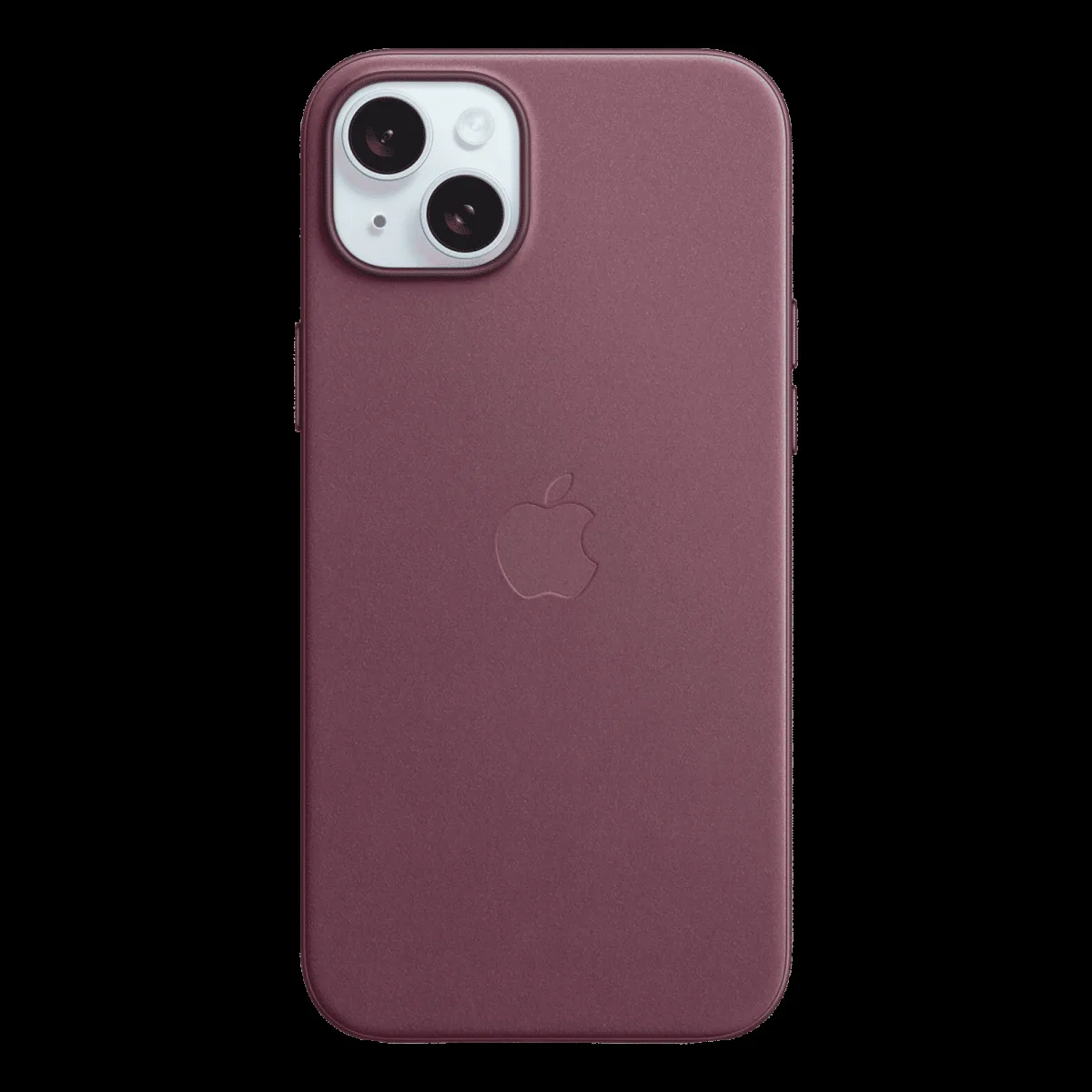 Apple Soft FineWoven Back Cover for Apple iPhone 15 Plus (MagSafe Charging Support, Mulberry)