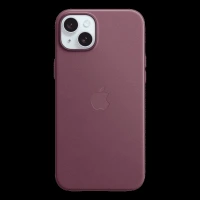 Apple Soft FineWoven Back Cover for Apple iPhone 15 Plus (MagSafe Charging Support, Mulberry)