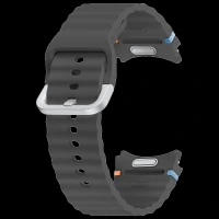 SAMSUNG ET-SNL31LBEGIN HNBR Sport Band for SAMSUNG Galaxy Watch7, Watch4, Watch4 Classic, Watch5, Watch 5 Pro, Watch6 & Watch6 Classic (M/L) (Breathable Design, Dark Gray)
