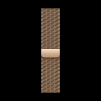 Apple Stainless Steel Milanese Loop for Apple (44mm / 45mm / 46mm / 49mm, S/M) (Physical Vapour Deposition Layer, Gold)