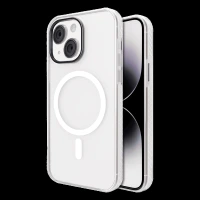 GRIPP Clear Hard TPU & Polycarbonate Back Cover for Apple iPhone 15 (MagSafe Compatible, Clear)