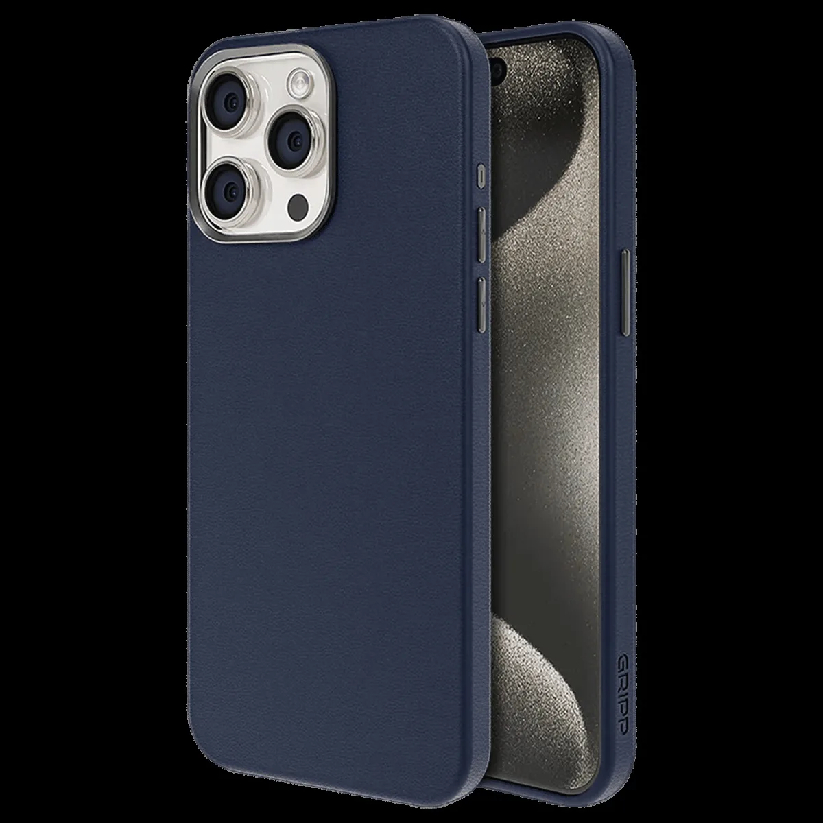 GRIPP Heritage Xtreme TPU Back Cover for iPhone 15 Pro Max (Anti Bacterial Technology, Blue)