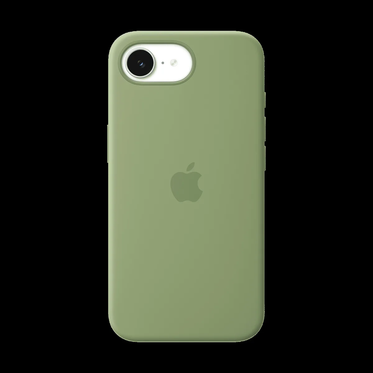 Apple Soft Silicone Back Cover for Apple iPhone 17e (MagSafe Compatible, Light Moss)