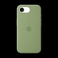 Apple Soft Silicone Back Cover for Apple iPhone 17e (MagSafe Compatible, Light Moss)