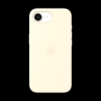 Apple Soft Silicone Back Cover for Apple iPhone 17e (MagSafe Compatible, Vanilla)