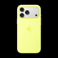 Apple Soft Silicone Back Cover for Apple iPhone 17 Pro Max (MagSafe Compatible, Neon Yellow)