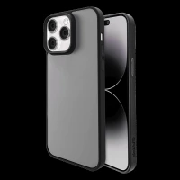 GRIPP Bolt Hard TPU Back Cover for Apple iPhone 15 Pro (Matte & Frosted Surface, Black)