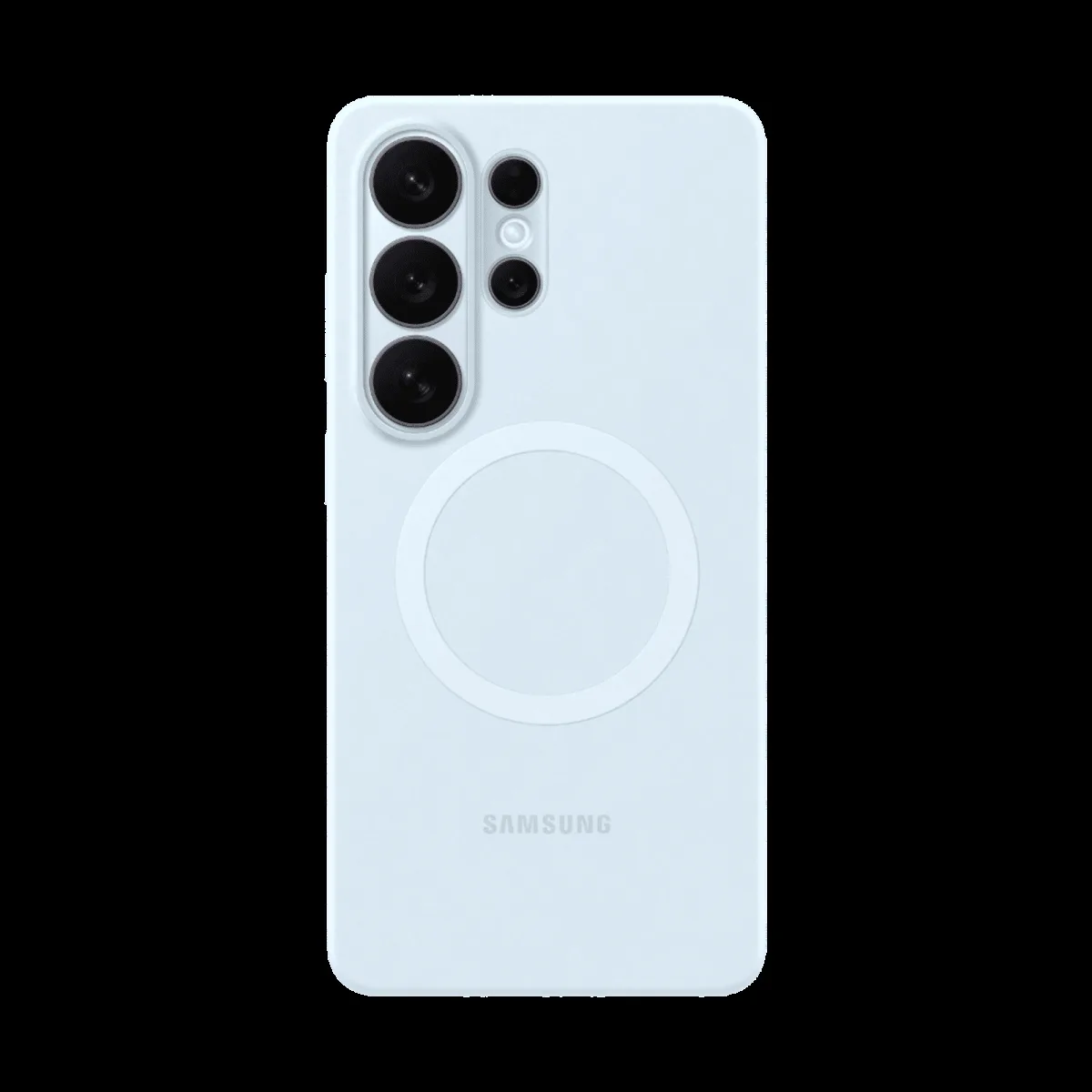 Samsung Soft Silicone Back Cover for Galaxy S26 Ultra (Built-in Magnets, Light Blue)