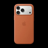 Apple Soft Silicone Back Cover for Apple iPhone 17 Pro Max (MagSafe Compatible, Terra Cotta)