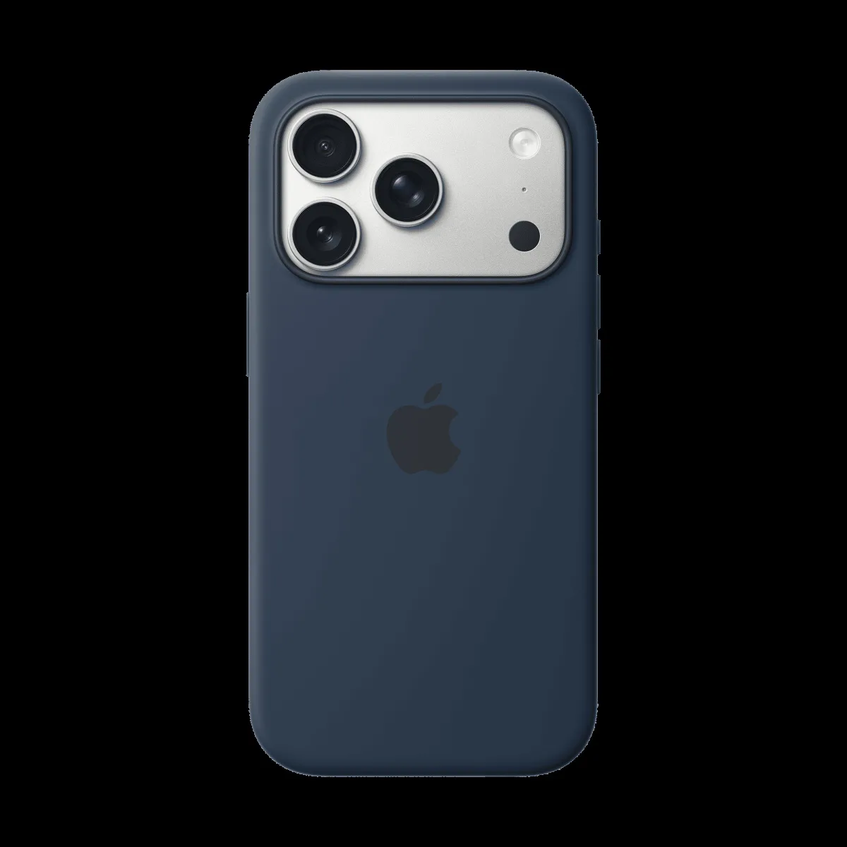 Apple Soft Silicone Back Cover for Apple iPhone 17 Pro (MagSafe Compatible, Midnight)
