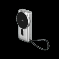Stuffcool Nemo 10000 mAh 22.5W Fast Charging Power Bank (1 Type A Port, 1 Type C Port, Magsafe, Built-In Type-C Cable, Silver)