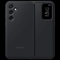 SAMSUNG Soft Bio PU Flip Case for Galaxy S23 FE (Built in Card Pocket, Black)