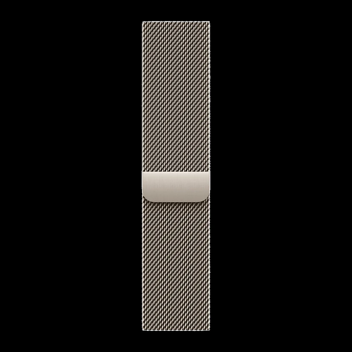 Apple Stainless Steel Magnetic Milanese Loop for Apple Watch (44mm / 45mm / 46mm / 49mm, M/L) (Physical Vapour Deposition Layer, Natural)