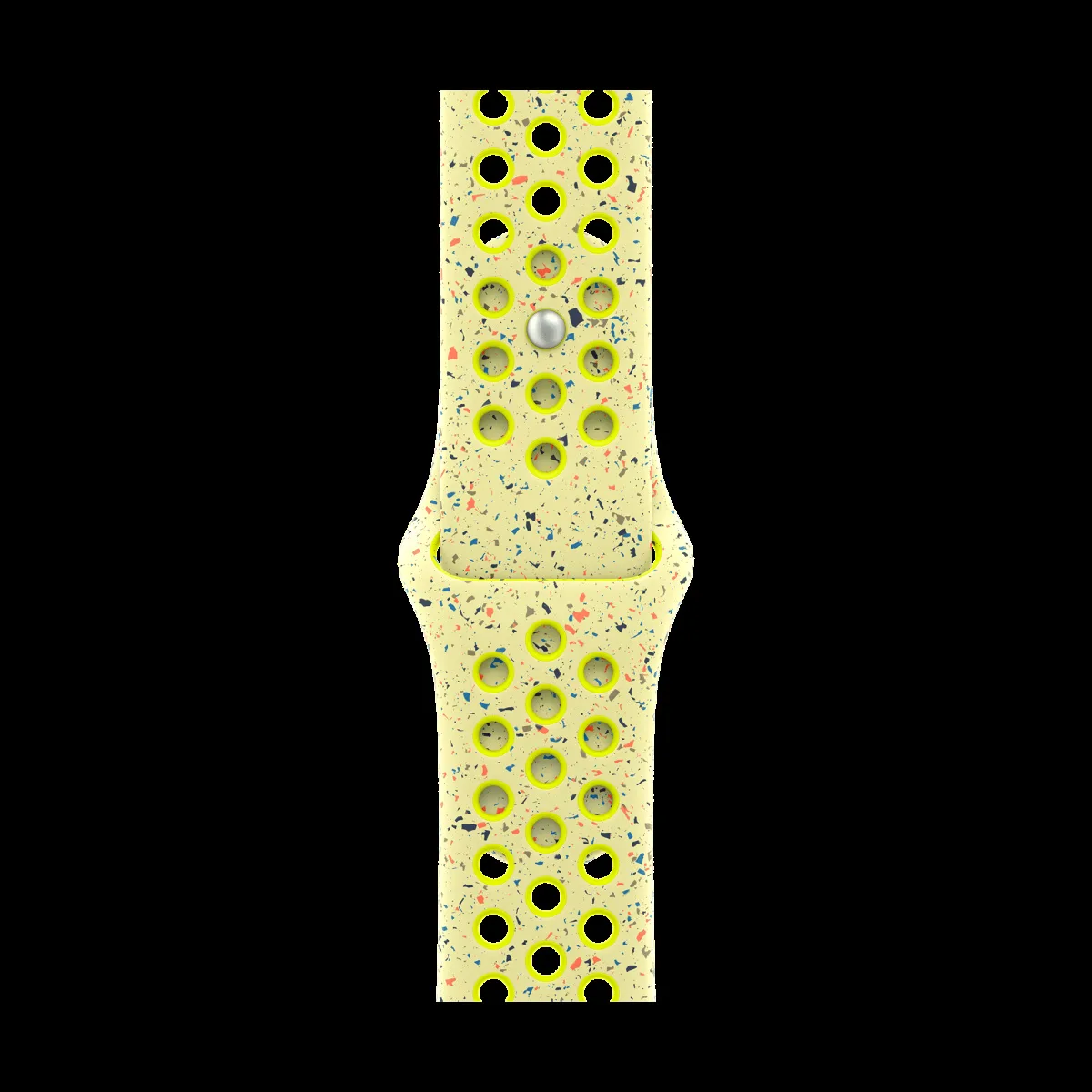 Apple Aluminium & Fluoroelastomer Nike Sport Band for Apple (38mm / 40mm / 41mm / 42mm, S/M) (Strong & Durable, Volt Splash)