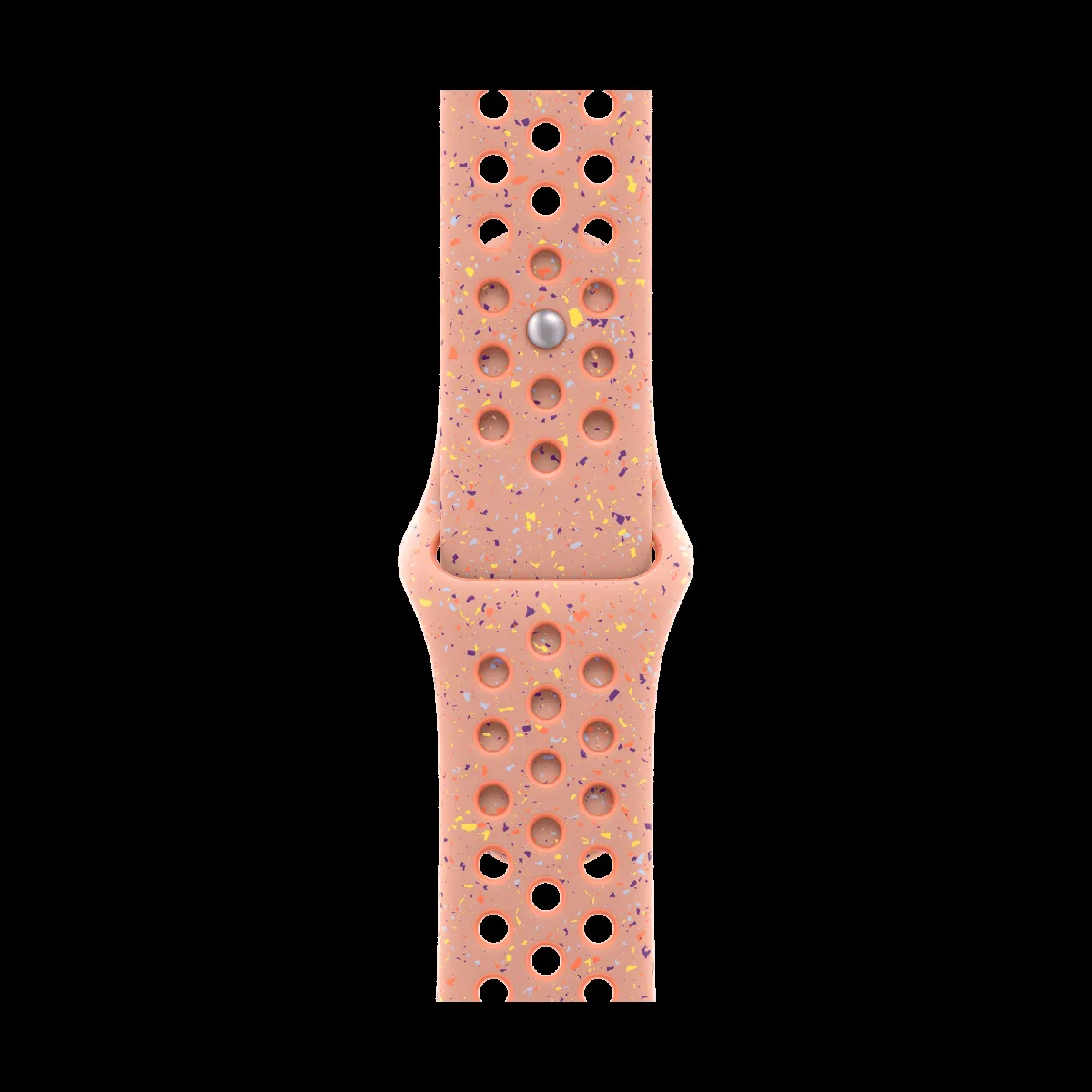 Apple Aluminium & Fluoroelastomer Nike Sport Band for Apple (44mm / 45mm / 46mm / 49mm, M/L) (Strong & Durable, Alpenglow Pink)