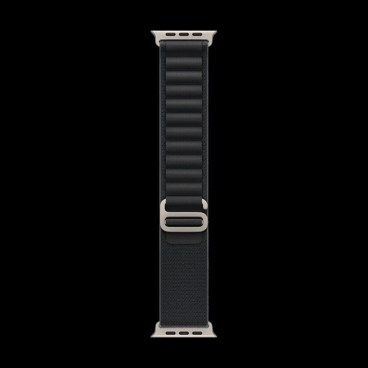 Apple Polyester, Spandex & Titanium Alpine Loop for Apple (44mm / 45mm / 46mm / 49mm, Small) (High-Strength Yarns, Black)