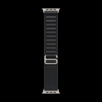 Apple Polyester, Spandex & Titanium Alpine Loop for Apple (44mm / 45mm / 46mm / 49mm, Small) (High-Strength Yarns, Black)