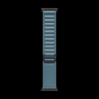 Apple Polyester, Spandex & Black Titanium Alpine Loop for Apple (44mm / 45mm / 46mm / 49mm, Small) (High-Strength Yarns, Light Blue)
