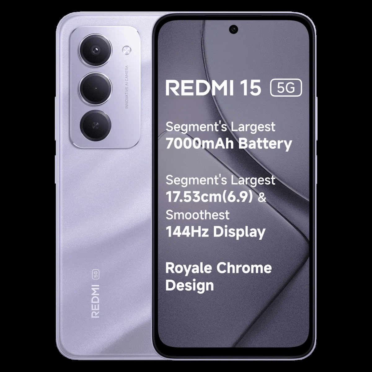 Redmi 15 5G (8GB RAM, 256GB, Sandy Purple)