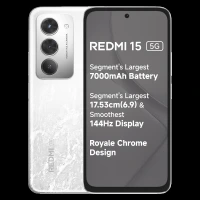 Redmi 15 5G (8GB RAM, 256GB, Frosted White)