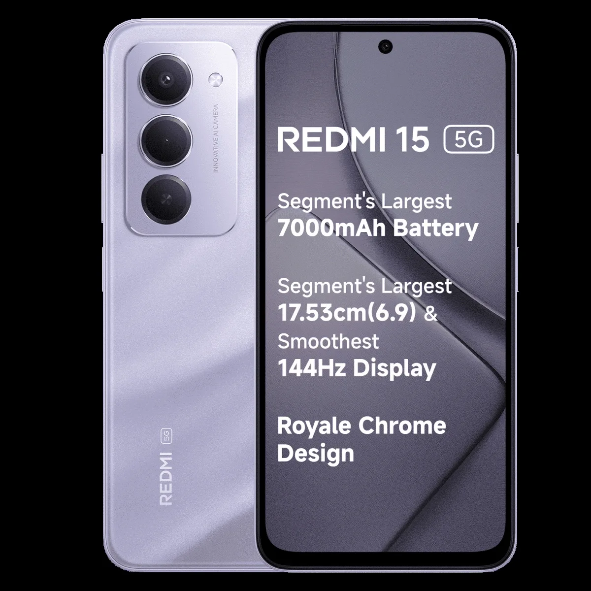 Redmi 15 5G (8GB RAM, 128GB, Sandy Purple)