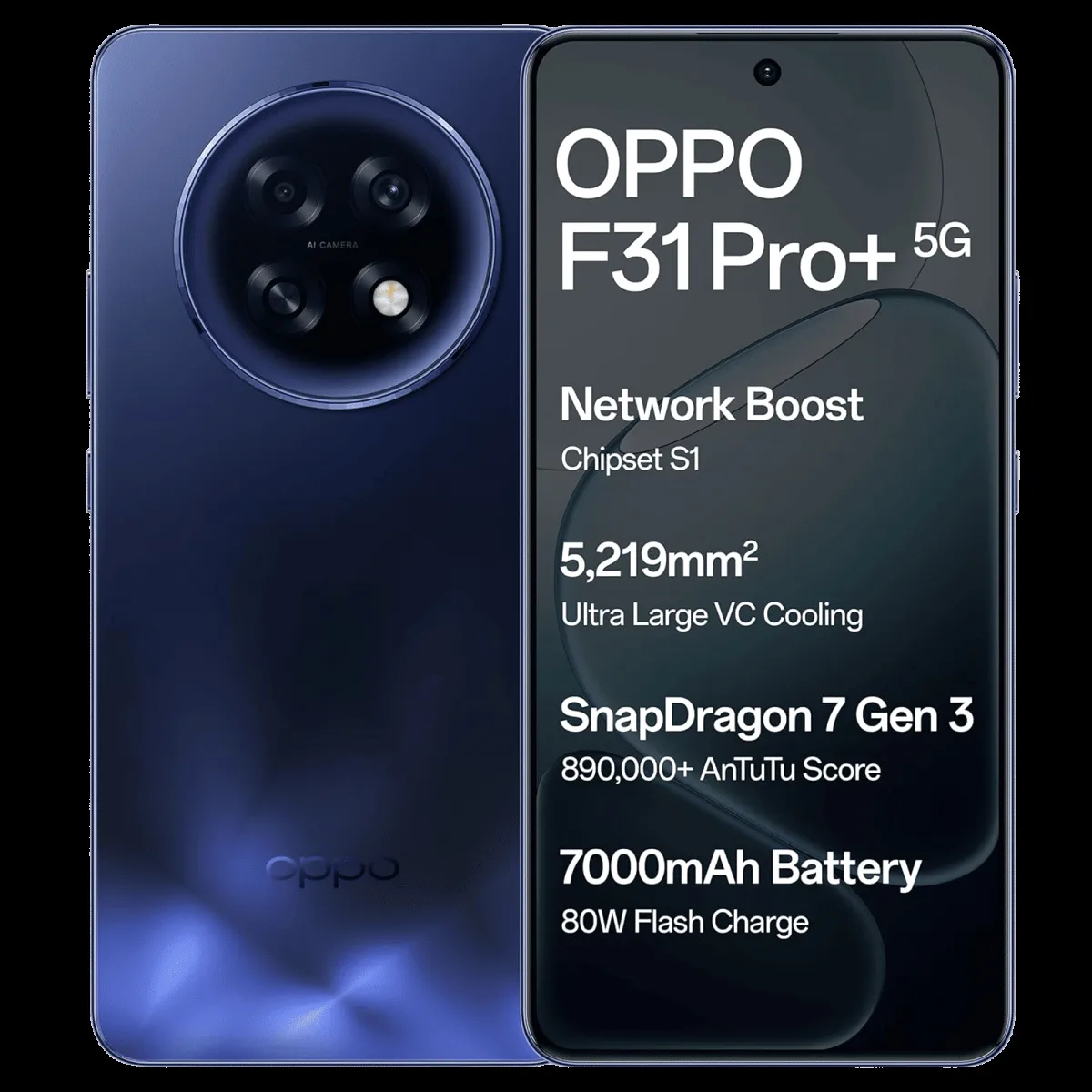 oppo F31 Pro Plus 5G (12GB RAM, 256GB, Gemstone Blue)