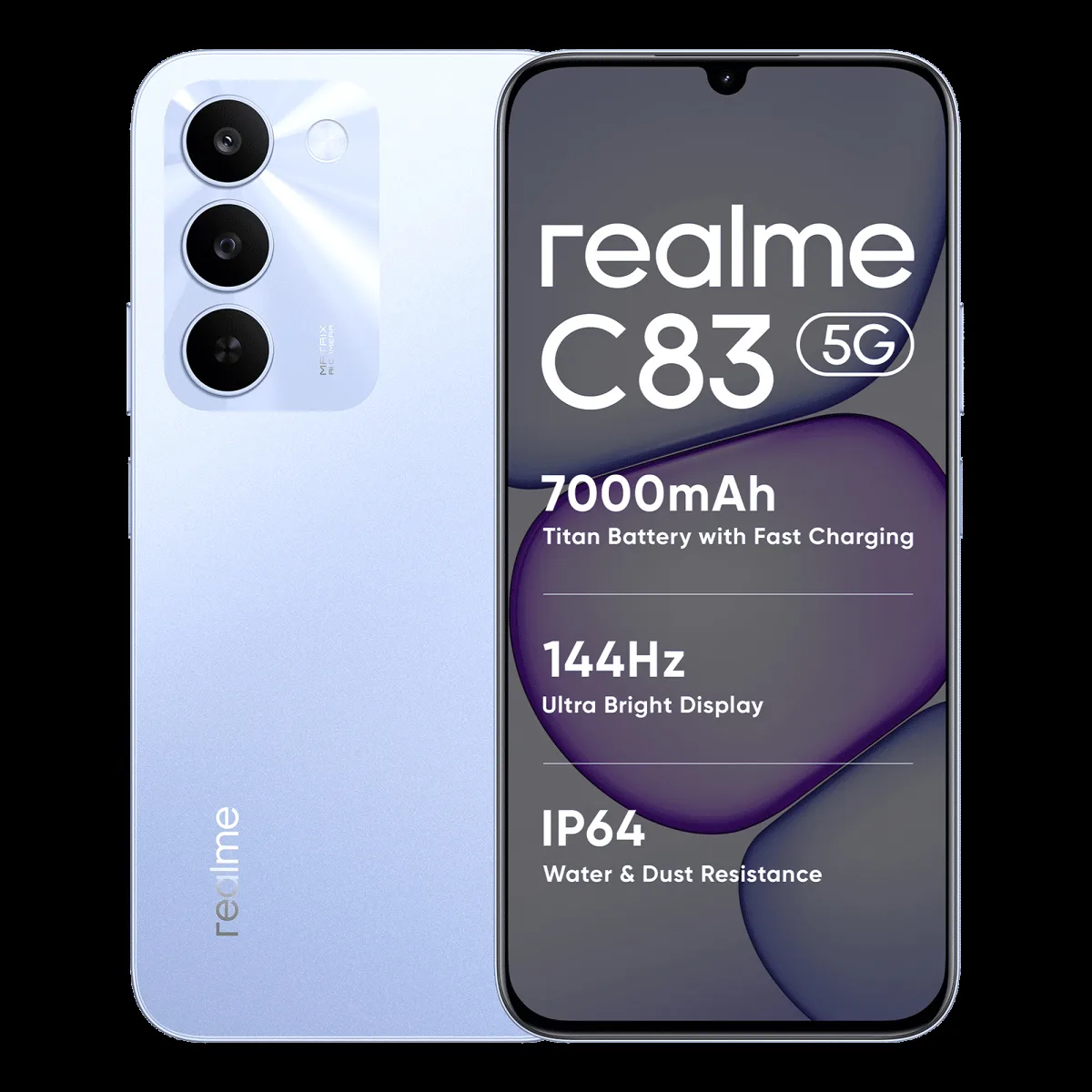 Realme C83 5G (6GB RAM, 128GB, Blooming Purple)