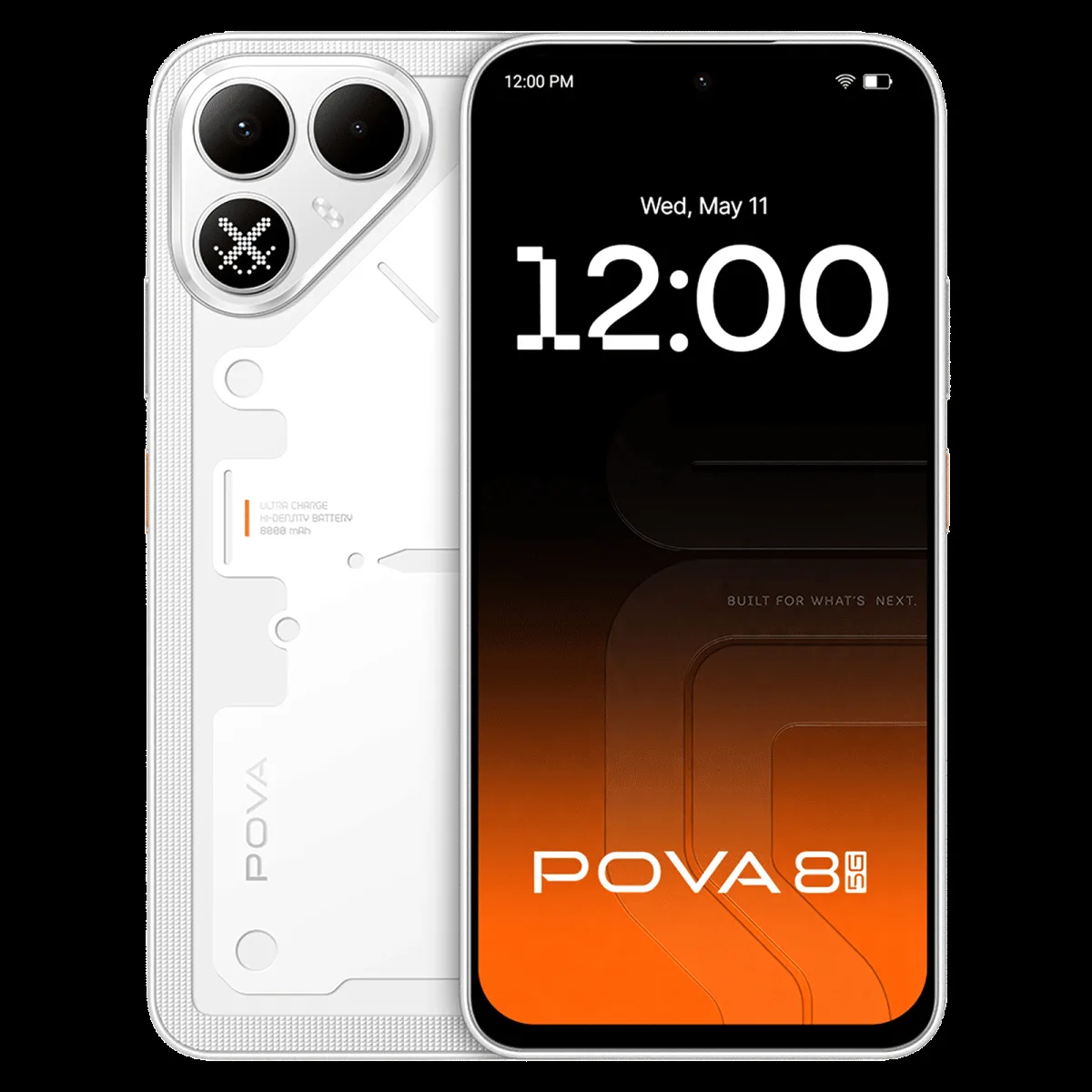 TECNO POVA 8 5G (8GB RAM, 128GB, 16 Bit White)