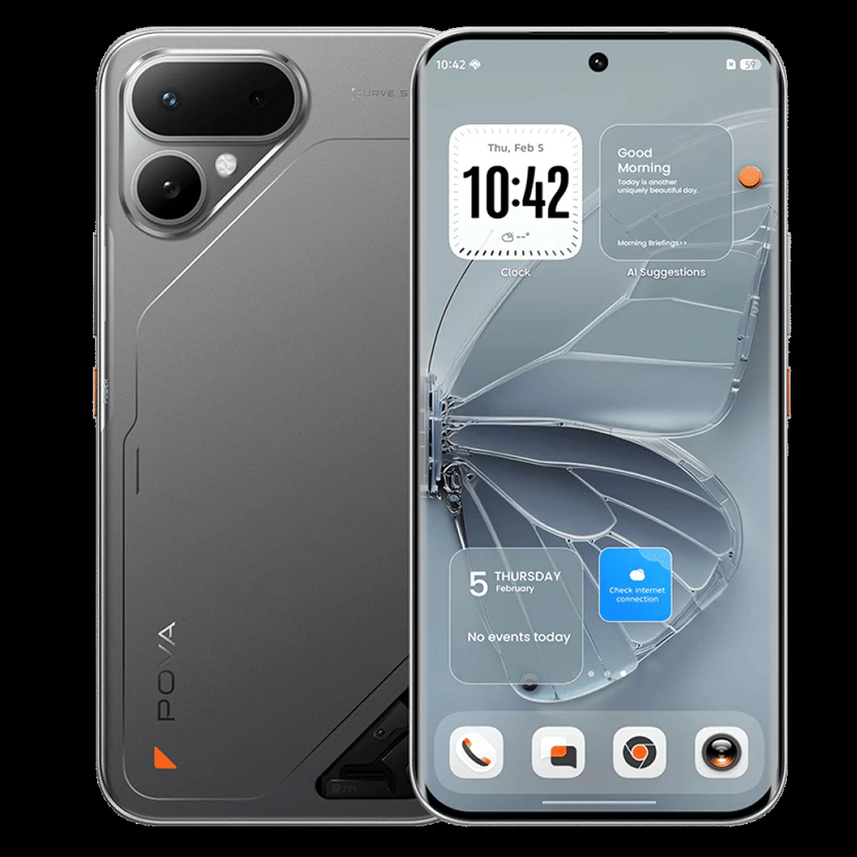 TECNO POVA CURVE 2 5G (8GB RAM, 256GB, Strom Titanium)