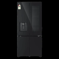 LG 610 Litres 2 Star Frost Free French Door Smart Wifi Enabled Refrigerator with InstaView (GV-K25FFGFB, Black Glass)